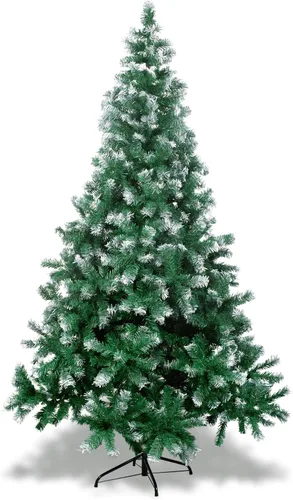 Vista 8 de Árbol de Navidad artificial de 7 pies, pino navideño realista para el hogar 7ft Verde