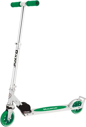 Vista 10 de Razor A3 Kick Scooter for Kids Ages 5+ - Larger Wheels, Front Suspension, Wheelie Bar, Lightweight, Foldable, Aluminum Frame, and Adjustable