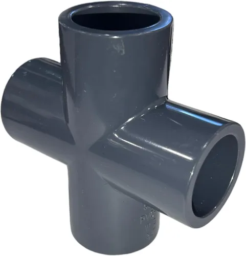 Vista 8 de ERA, Schedule 80 PVC, Cross Fitting, Serie 820, Conexión de enchufe (1/2")