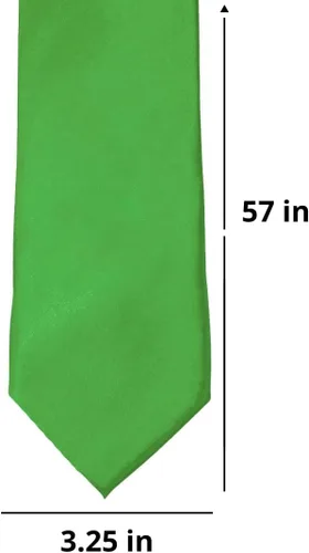 Vista 101 de tiemart Corbata de color sólido para hombre Longitud estándar