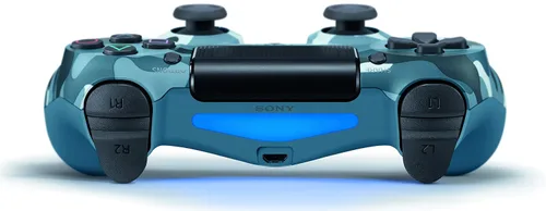 Vista 3 de DualShock 4 Wireless Controller for PlayStation 4 - Blue Camouflage (Renewed)