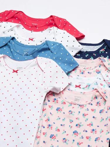Vista 2 de Carter's Paquete de 8 mamelucos de manga corta para niñas