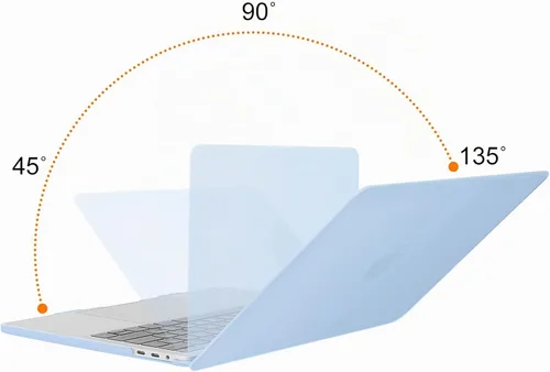 Vista 3 de MOSISO - Carcasa rígida de plástico, cubierta de teclado, protector de pantalla y bolsa de almacenamiento para MacBook Pro 13 pulgadas/33 cm azul