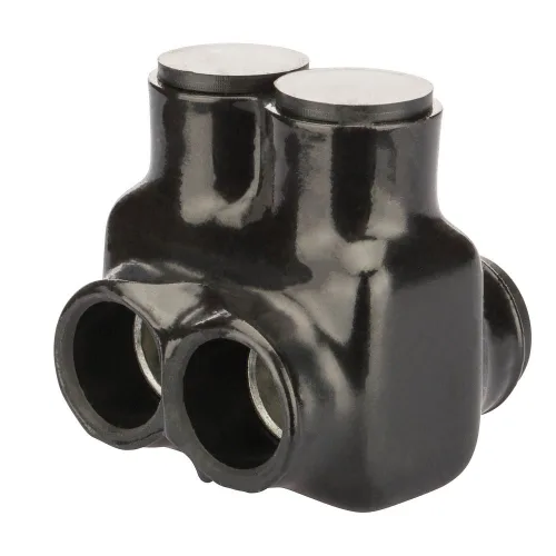 Vista 10 de Polaris - Conector aislado gris para conductor de cobre flexible de filamento fino, rango de cables 1-10 AWG y 2-10 AWG, 2 puertos, hexagonal