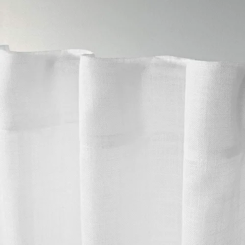 Vista 3 de Exclusive Home Curtains Bella - Par de paneles de cortina para ventana con pestañas ocultas, 54 x 96 pulgadas, blanco invierno, 2