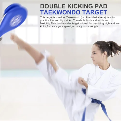 Vista 4 de Taekwondo, 2 unidades, equipo de entrenamiento de artes marciales de karate, almohadillas de boxeo de doble golpe para niños, jóvenes y adultos