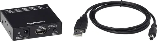 Vista 5 de Amazon Basics Convertidor extractor HDMI a HDMI y audio (RCA estéreo o Spdif) de 4K a 30Hz, negro