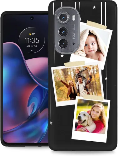 Vista 28 de Funda personalizada para Motorola Edge 2021 con nombre de texto y foto, diseño personalizado Edge2021 para teléfono móvil/smartphone/teléfono móvil