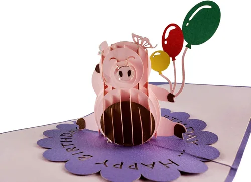 Vista 11 de iGifts And Cards Tarjeta emergente de fiesta de cumpleaños de la selva de 5 x 7 pulgadas – Divertido saludo 3D de celebración de animales