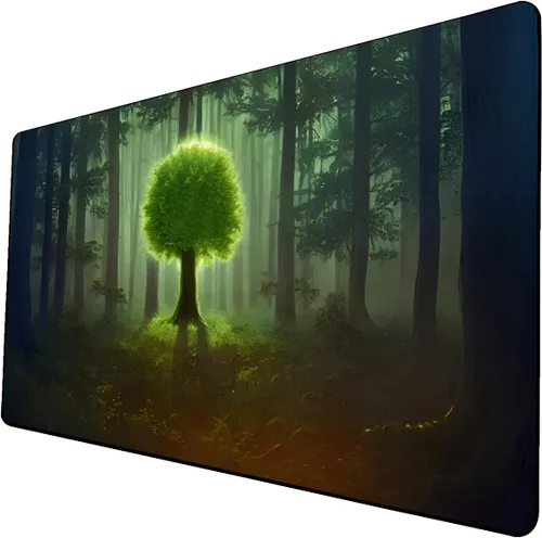 Vista 10 de Tapete de juego de cartas coleccionables AI Painting – Tapete de juego MTG con zonas, 24 x 14 pulgadas, tapete de juego MTG de alta calidad – El