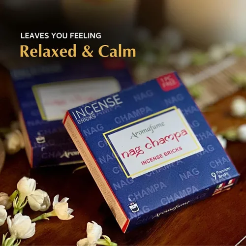 Vista 6 de Nag Champa - Ladrillos de incienso (ladrillos de 5 x 9 pulgadas) y quemador de incienso exótico del árbol de la vida por Aromafume Fabricado