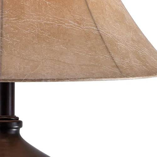 Vista 7 de Franklin Iron Works Cardiff - Juego de 2 lámparas de mesa rústicas tradicionales en forma de urna de 33 pulgadas de alto con luz nocturna, jaula