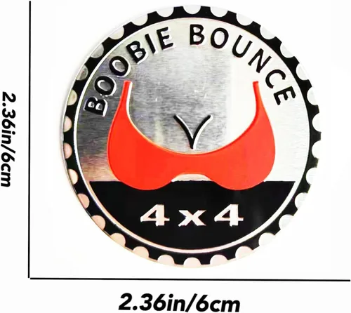 Vista 2 de 4 x 4 Adhesivos de emblema automotriz metálico 3D Emblemas metálicos redondos Adhesivos de emblema para coche Compatible con vehículos Jeep BOOBLE