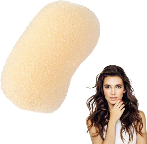 Vista 9 de Esponja para aumentar el volumen del cabello, almohadilla de esponja para el cabello con clip BB, práctica esponja para el cabello, fácil de usar