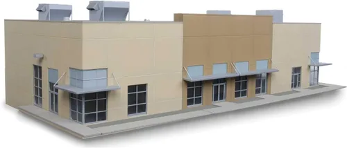 Vista 2 de Walthers Cornerstone Pequeño Centro de Negocios 933-4132 HO Escala Modelo Ferrocarril - Kit de Estructura