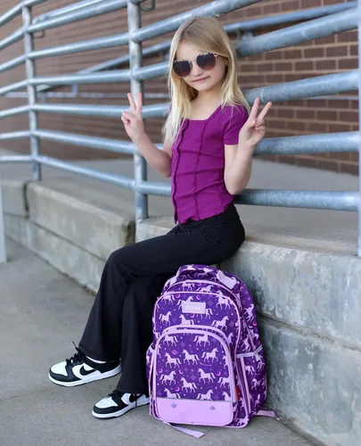Vista 9 de mibasies Mochila para niñas pequeñas, mochila para niñas, preescolar jardín de infantes y escuela primaria, Horóscopo Unicorni, Niños-16L US