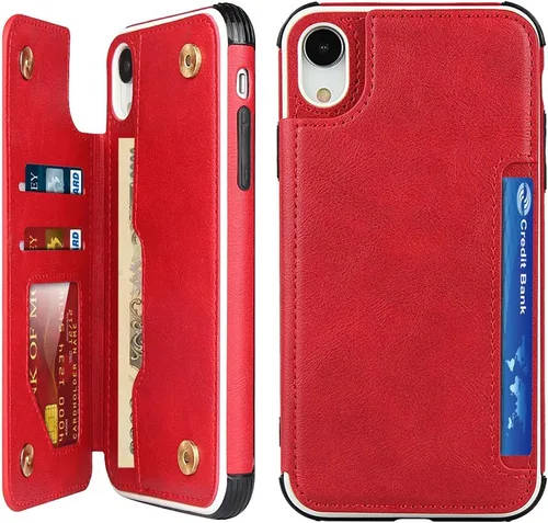 Vista 10 de Cavor - Funda para iPhone 6, 6S, 7, 8 Plus, 11 Pro, XS, Max, XR A-Negro