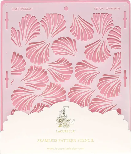Vista 12 de Lacupella Plantilla de decoración de pasteles para pastel alto de crema de mantequilla, glaseado real, ganache, pintura, aerógrafo (ARRO)