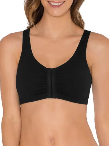 Vista 7 de Fruit of the Loom Sujetador de algodón con cierre frontal múltiple para mujer