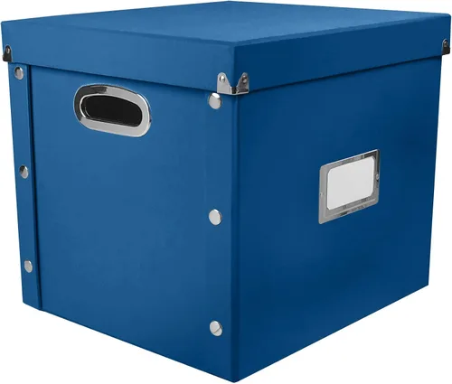 Vista 9 de Snap-N-Store Caja de almacenamiento de discos de vinilo - 12" - 1 paquete - Caja que contiene hasta 75 álbumes de vinilo - Púrpura