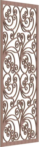 Vista 77 de 9 3/8"W x 24 3/8"H x 1/4"T Marilla Decorativos Paneles de Pared de Madera Calado, Abedul