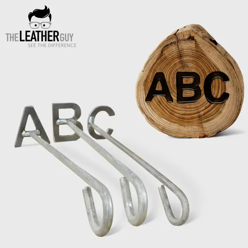 Vista 3 de The Leather Guy Hierro de marca de 2 pulgadas, letra S, para marcar madera, cuero y parrilla. Método de marca fácil de usar para un toque