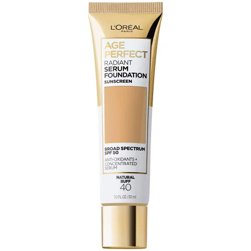 Vista 13 de L'Oreal Paris Age Perfect - Base de suero radiante con SPF 50, almendra, 1 onza