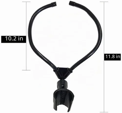 Vista 2 de Soporte para micrófono de cuello (bloqueo) Trucos de magia profesional ajustable Magia Soporte Mago Accesorios de escenario ilusión Gimmick Fun