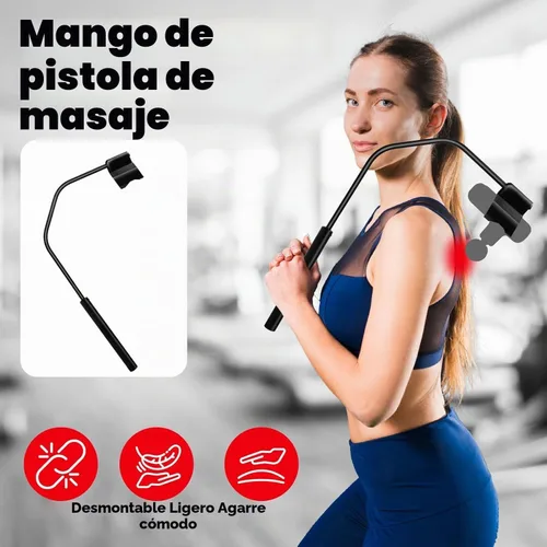 Vista 4 de HEYCHY Soporte para Pistola de Masaje para la Espalda, Compatible con la Mayoría de Pistolas de Masaje Súper Mini, para Áreas de Difícil Acceso
