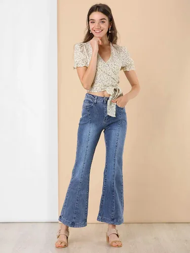 Vista 2 de Allegra K Sandalias de tacón alto para mujer