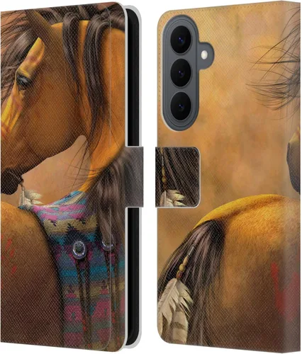 Vista 31 de Head Case Designs Officially Licensed Laurie Prindle A Morgan Christmas Western Stallion Leather Wallet Case Compatible with Samsung Galaxy A07 4G