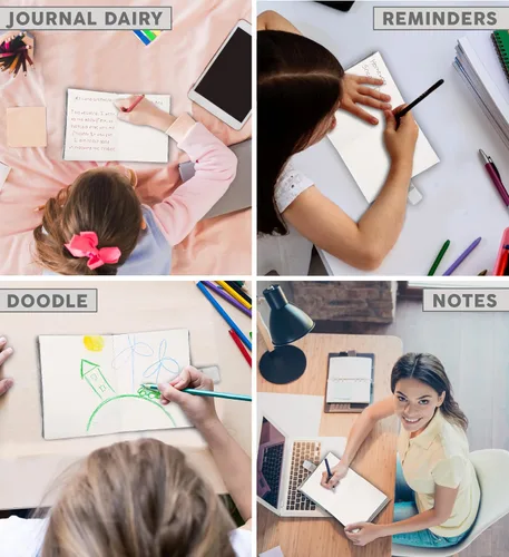 Vista 3 de Puzzled DolliBu - Cuaderno de peluche de tiburón para niñas y niños, bonito diario de escritura o diario estacionario con temática oceánica