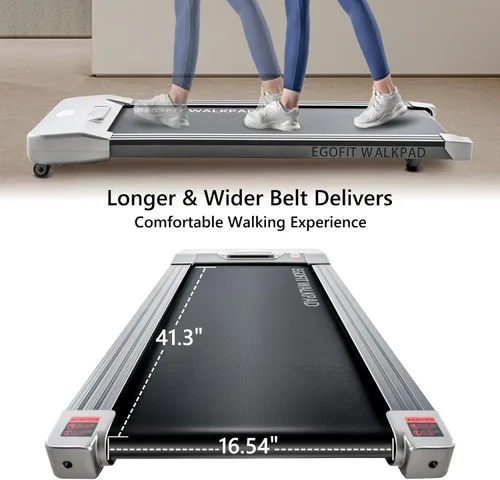 Vista 4 de Egofit Walker Pro/Plus - Cinta de correr para debajo del escritorio para trabajar desde casa, caminadora compacta solo para caminar con inclinación
