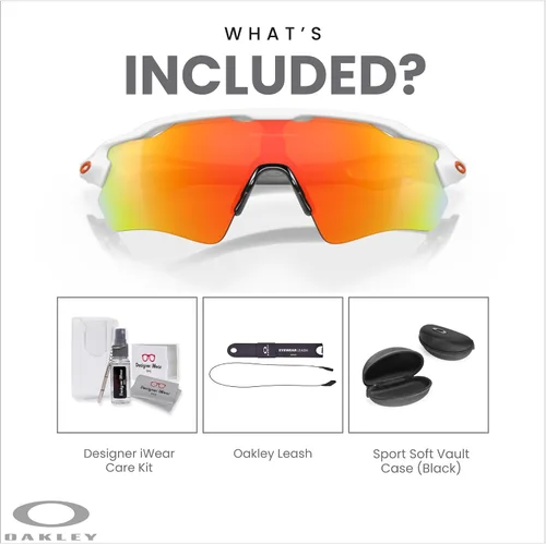 Vista 2 de OAKLEY Radar EV Path OO9208 - Gafas de sol para hombre + kit de correa de accesorios, bolsa de microfibra
