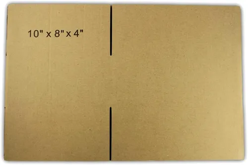 Vista 5 de EcoSwift 5 cajas de embalaje de la cartulina acanalada 10x8x4 que envían por correo los cartones móviles de la caja de envío