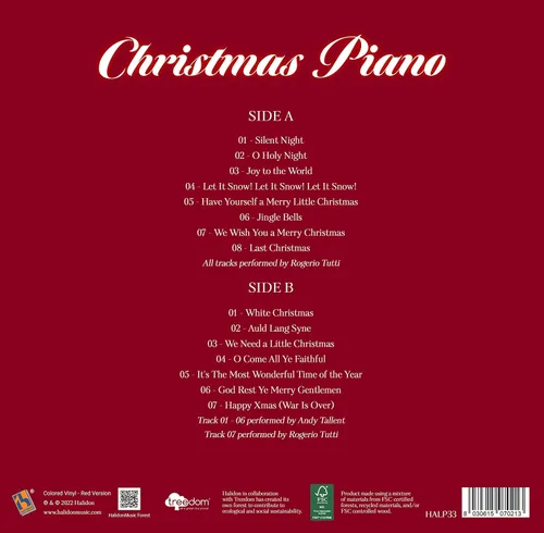 Vista 2 de Christmas Piano Instrumental Version Red