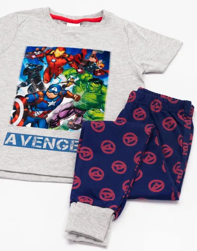 Vista 2 de Marvel Vengadores - Pijama para niños y niños, camiseta de superhéroe Iron Man