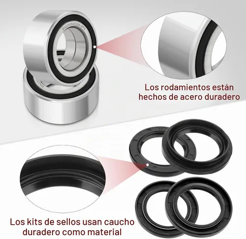 Vista 3 de Rodamientos y sellos de rueda delantera para Honda Foreman 500 400 450 Rincon 650 680 Rubicon 500