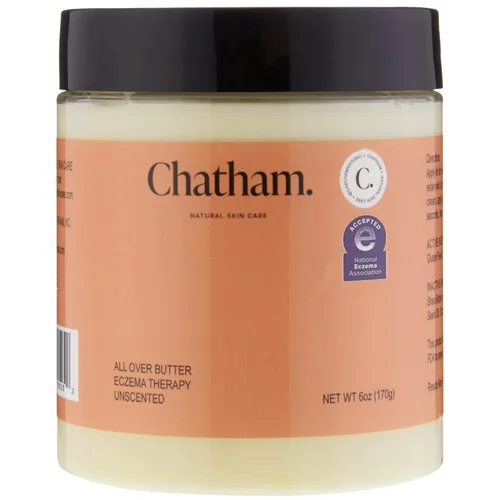 Vista 9 de Chatham Natural Skin Care Crema para aliviar el eccema All Over Butter de 3 onzas, piel seca, picazón, cara, pies y manos. Confiada por familias
