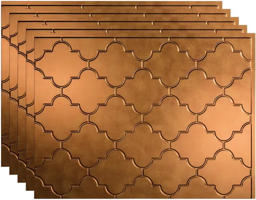 Vista 14 de FASÄDE Mónaco - Panel decorativo de vinilo para salpicaduras de 18 x 24 pulgadas en acero galvanizado (paquete de 5)