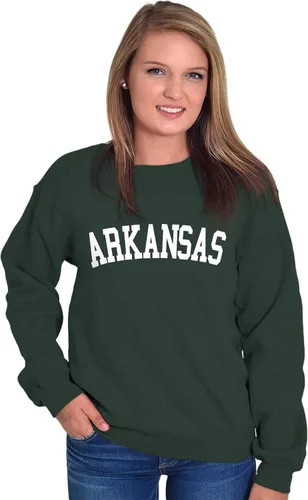 Vista 3 de Arkansas Athletic Estudiante Vacaciones para Hombre Sudadera de Tripulación