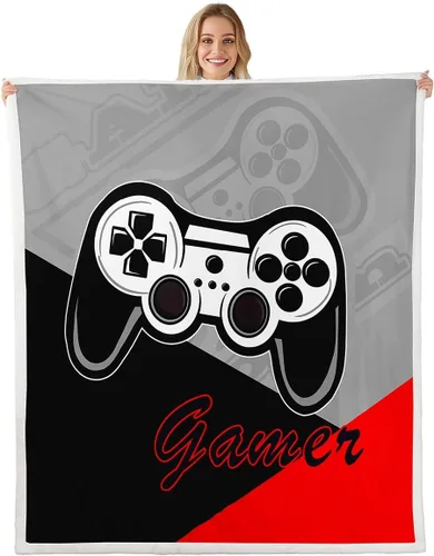 Vista 28 de Manfei Manta a cuadros con temática deportiva de béisbol para niños, adolescentes, decoración de habitación, guantes de bate de béisbol, manta