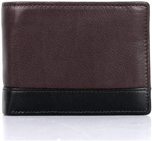 Vista 7 de Karla Hanson Cartera plegable de piel con bloqueo RFID para hombre con tarjetero Negro