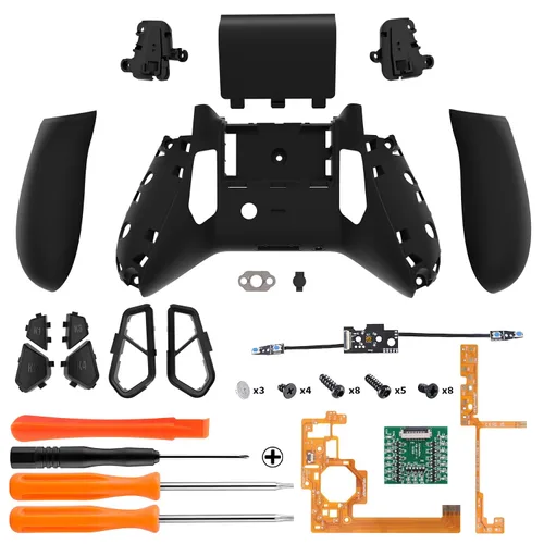 Vista 3 de eXtremeRate Victor S Remap Kit for Xbox One SX Controller, 6 Profiles & Black Redesigned Back Shell & Side Rails & 4 Back Buttons for Xbox One SX
