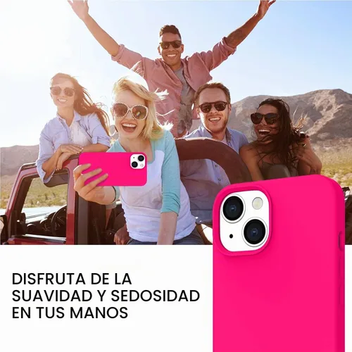 Vista 8 de BENTOBEN Funda para iPhone 14 Plus, ajuste delgado, de silicona líquida, de goma suave, antiarañazos, a prueba de golpes, con forro de microfibra