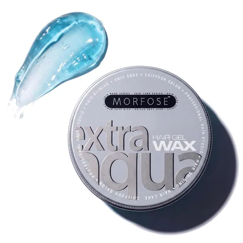 Vista 11 de Morfose Deep Aqua Hair Gel Wax para hombres, nivel 5