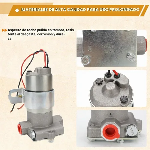 Vista 3 de Bomba de combustible eléctrica USTAR de 97 GPH, 7 PSI. Reemplaza 12-801-1. Multifuncional. Fácil de instalar. Confiable (97 GPH)