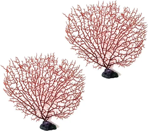 Vista 5 de CNZ® Planta de coral artificial, 10 piezas de coral surtido Coral surtido de 10 piezas