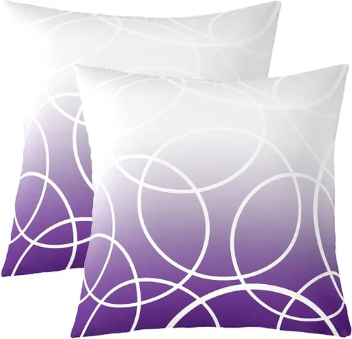 Vista 33 de Juego de 2 fundas de almohada de panal de abeja de 16 x 16 pulgadas, fundas de cojín geométricas hexagonales, fundas de almohada de colmena