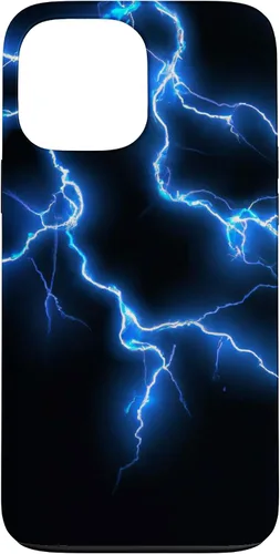 Vista 24 de Blue Lightning Storm Funda para iPhone 17